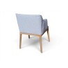 Solid Oak Frame Chair with Bouclé Fabric Upholstery | FurniCape