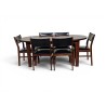 Mid-Century 6 to 8 Seater Extendable Oval Dining Set | FurniCape
