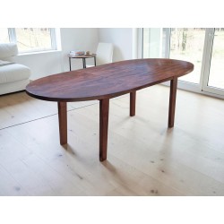 Mid-Century 6 to 8 Seater Extendable Oval Dining Table | FurniCape