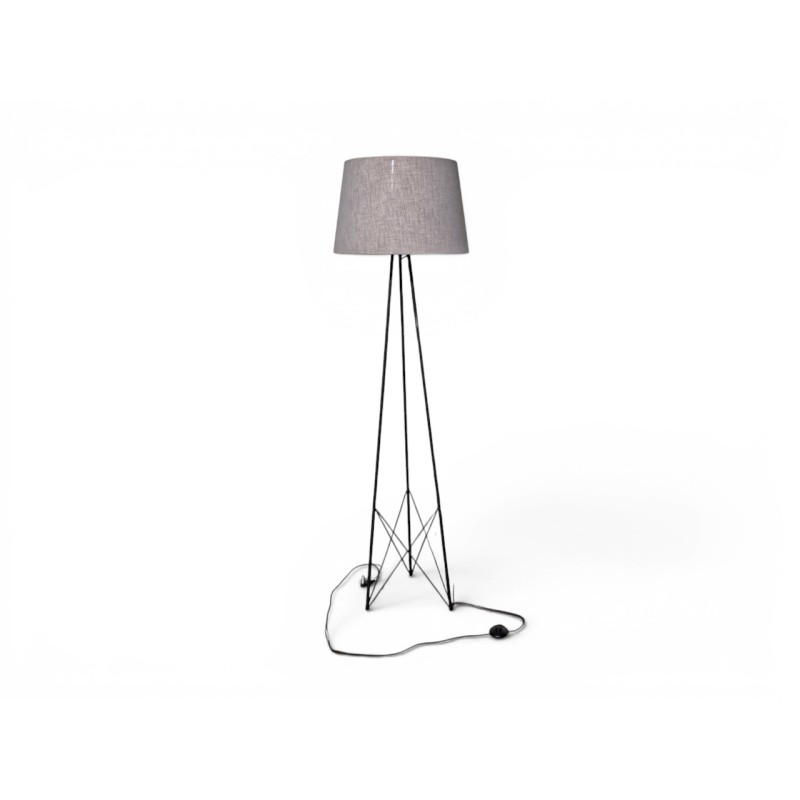 Tri-Lateral Metal Floor Lamp with Shade | FurniCape