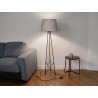 Tri-Lateral Metal Floor Lamp with Shade | FurniCape