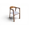 Bow Back Arm Chair with New Bouclé Fabric Upholstery | FurniCape