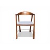 Bow Back Arm Chair with New Bouclé Fabric Upholstery | FurniCape