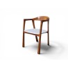 Bow Back Arm Chair with New Bouclé Fabric Upholstery | FurniCape