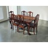Mid-Century Ball and Claw Table with 6 French Style Chairs | FurniCape