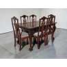 Mid-Century Ball and Claw Table with 6 French Style Chairs | FurniCape
