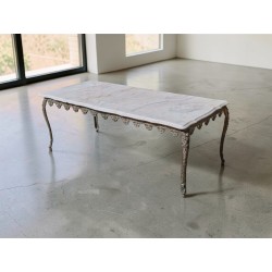 Vintage Italian Marble and Brass Coffee Table | FurniCape
