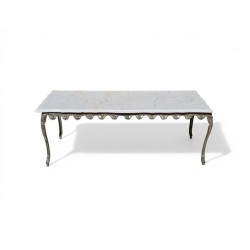 Vintage Italian Marble and Brass Coffee Table | FurniCape