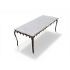 Vintage Italian Marble and Brass Coffee Table | FurniCape