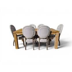 Dining Table with 8 Upholstered Chairs | FurniCape