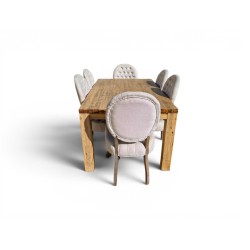 Dining Table with 8 Upholstered Chairs | FurniCape
