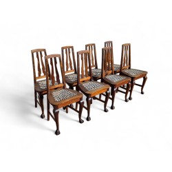 Set of 8 Mid-Century Ball...