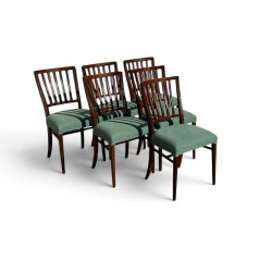 Set of 6 Mid-Century Imbuia Dining Chairs by EE Meyer for Binnehuis | FurniCape