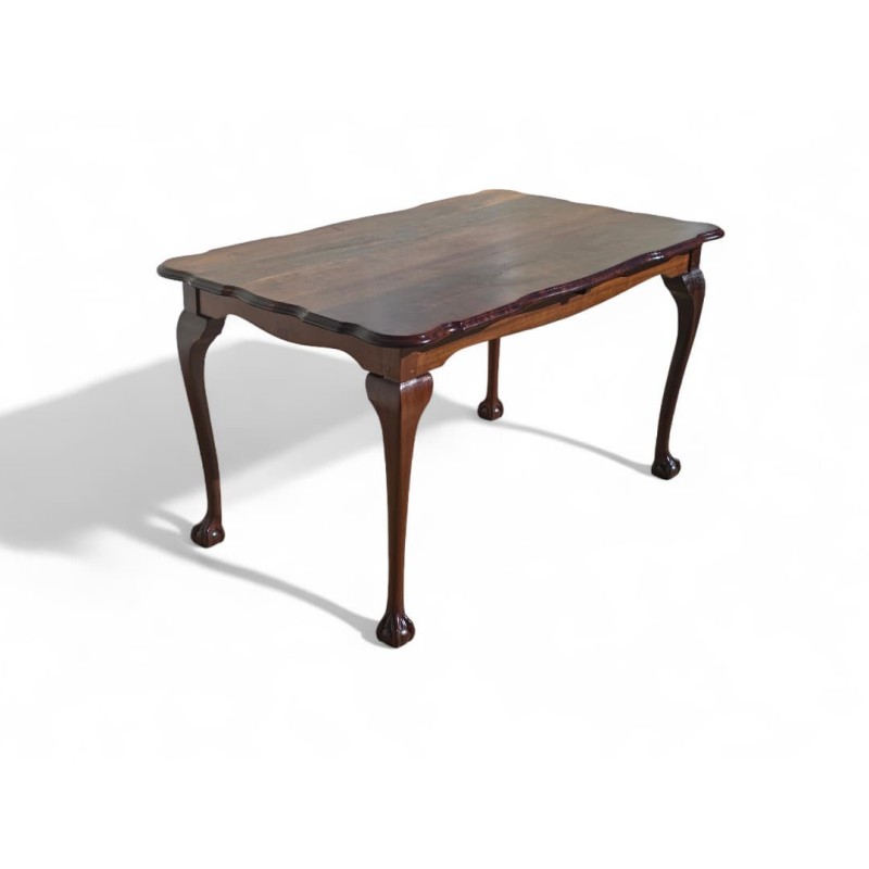 Mid-Century 4 to 6 Seater Imbuia Ball and Claw Dining Table | FurniCape
