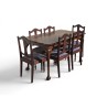 Mid-Century Imbuia Ball and Claw Dining Table with 6 Chairs| FurniCape