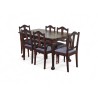 Mid-Century Imbuia Ball and Claw Dining Table with 6 Chairs| FurniCape