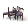 Set of 6 Imbuia Dining Chairs with Turned Legs | FurniCape