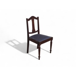 Set of 6 Imbuia Dining Chairs with Turned Legs | FurniCape