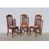3 Solid Wood Riempie Dining Room Chairs | FurniCape