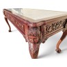 Ornate Baroque Style Marble Top Server Console with 4 Drawers | FurniCape