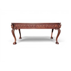 Ornate Baroque Style Marble Top Server Console with 4 Drawers | FurniCape