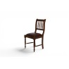 Set of 4 Solid Oak Spindle Back Dining Chairs with Kudu Leather Seats | FurniCape