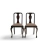 Set of 4 Mid Century Dining Room Chairs with Queen Anne Legs | FurniCape
