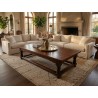 Antique Solid Teak Coffee Table with Turned Legs | FurniCape
