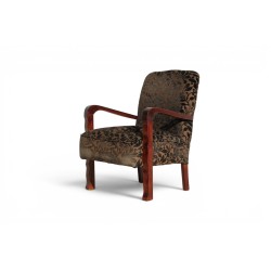 Vintage Art Deco Style Bow Arm Armchair | FurniCape