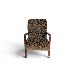 Vintage Art Deco Style Bow Arm Armchair | FurniCape
