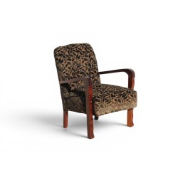 Vintage Art Deco Style Bow Arm Armchair | FurniCape