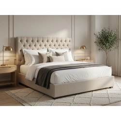 Large French Style Buttonback Headboard – FurniCape