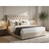 Large French Style Buttonback Headboard – FurniCape