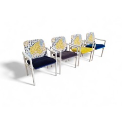 Set of 4 White Duco Sprayed...