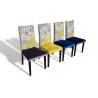 Set of 4 Upholstered Dining Chairs - FurniCape