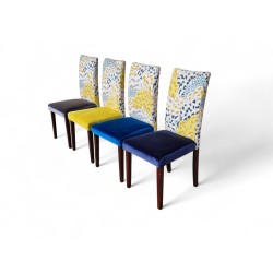 Set of 4 Upholstered Dining Chairs - FurniCape