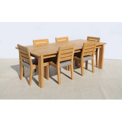 7 Piece Oak Extendable...