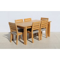 7 Piece Oak Extendable Marks and Spencer Sonoma Dining Room Suite | FurniCape