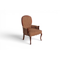 Pair of Queen Anne Feet Button Back Lounge Arm Chairs | FurniCape