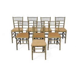 8 Gold Chiavari Tiffany...
