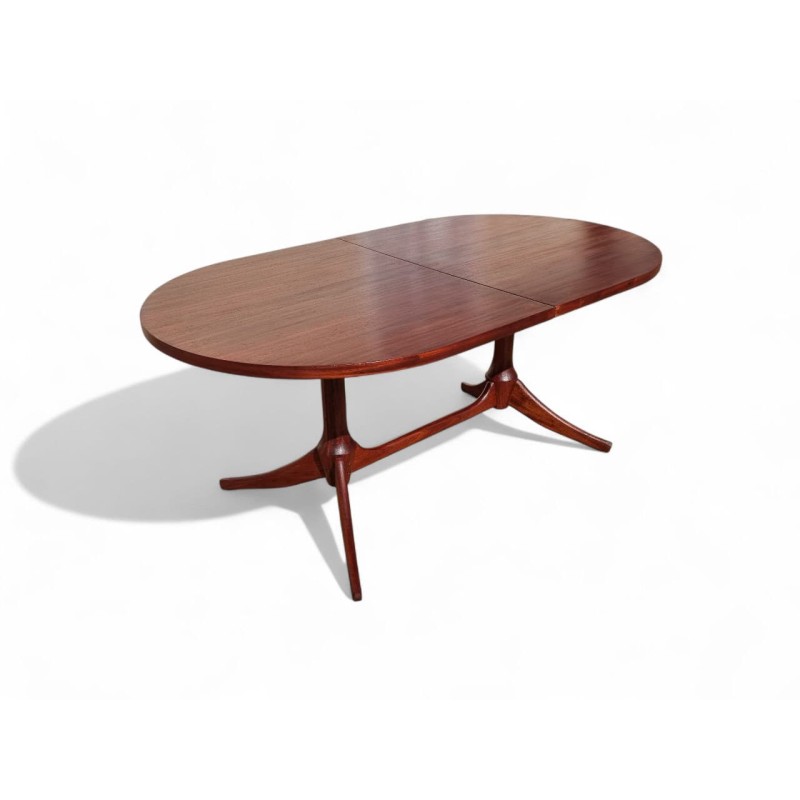Mid-Century Retro Oval Extendable Dining Table 6 to 8 Seater – FurniCape