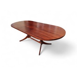 Mid-Century Retro Oval Extendable Dining Table 6 to 8 Seater – FurniCape
