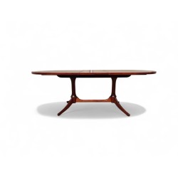 Mid-Century Retro Oval Extendable Dining Table 6 to 8 Seater – FurniCape