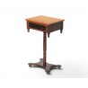 Mid Century Imbuia and Yellowwood Preach Pedestal Table | FurniCape