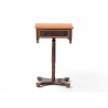 Mid Century Imbuia and Yellowwood Preach Pedestal Table | FurniCape