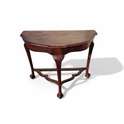 Antique Ball & Claw Half Moon Table | FurniCape