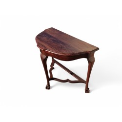 Antique Ball & Claw Half Moon Table | FurniCape