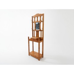 Oregon Pine Hall Stand with...