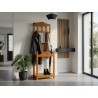 Oregon Pine Hall Stand with Mirror | FurniCape