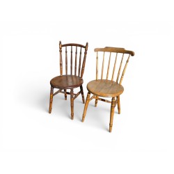 Two Vintage Spindle Back Dining Chairs | FurniCape
